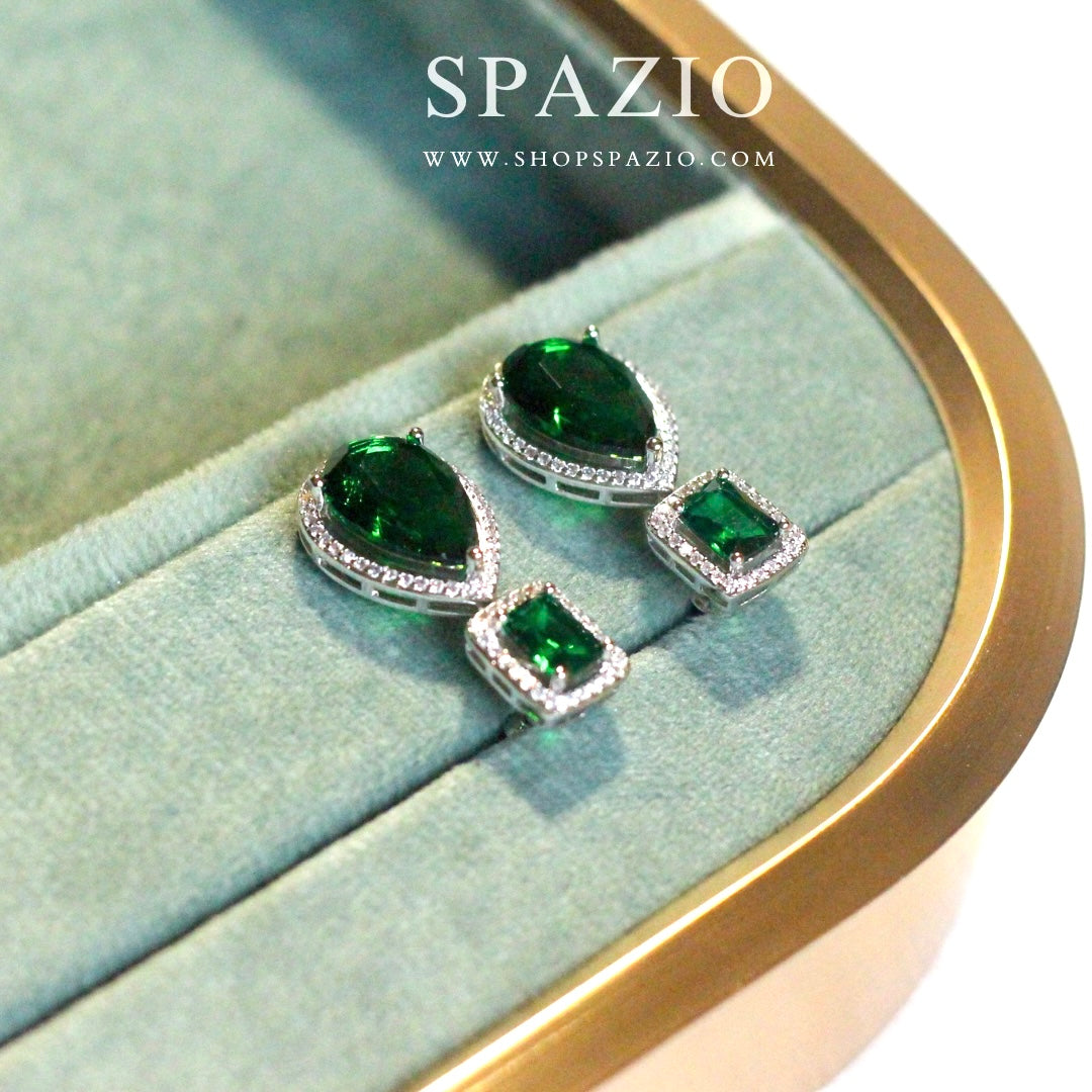 Mystic Emerald Earrings