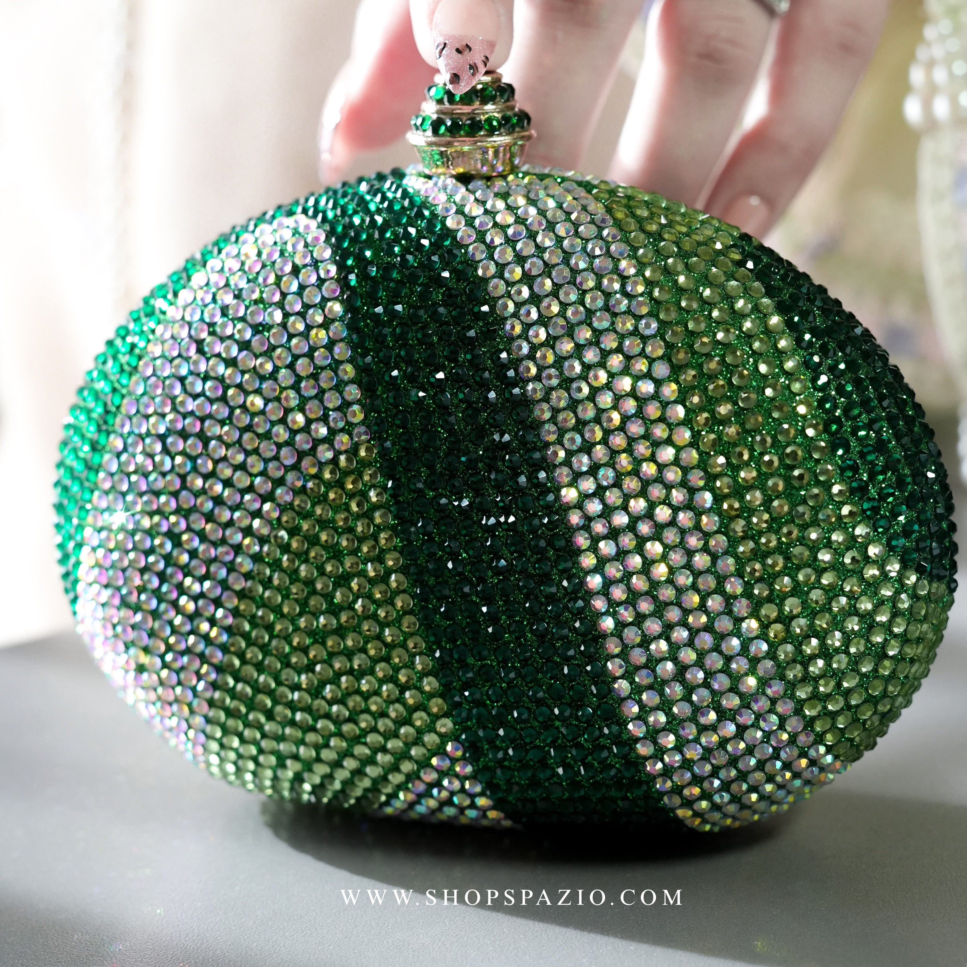 Emerald Aurora Clutch