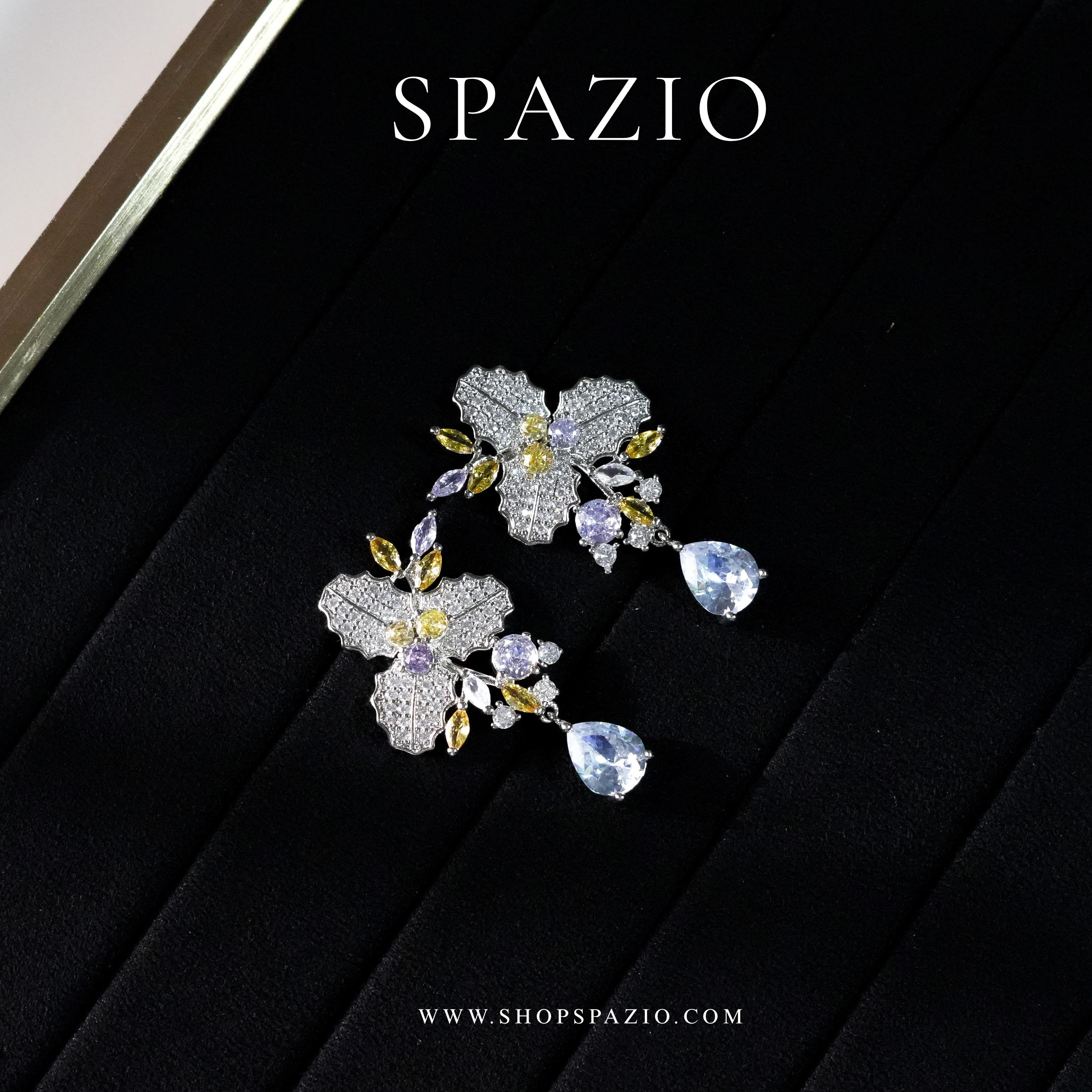 Petal Whisper Earrings - Silver