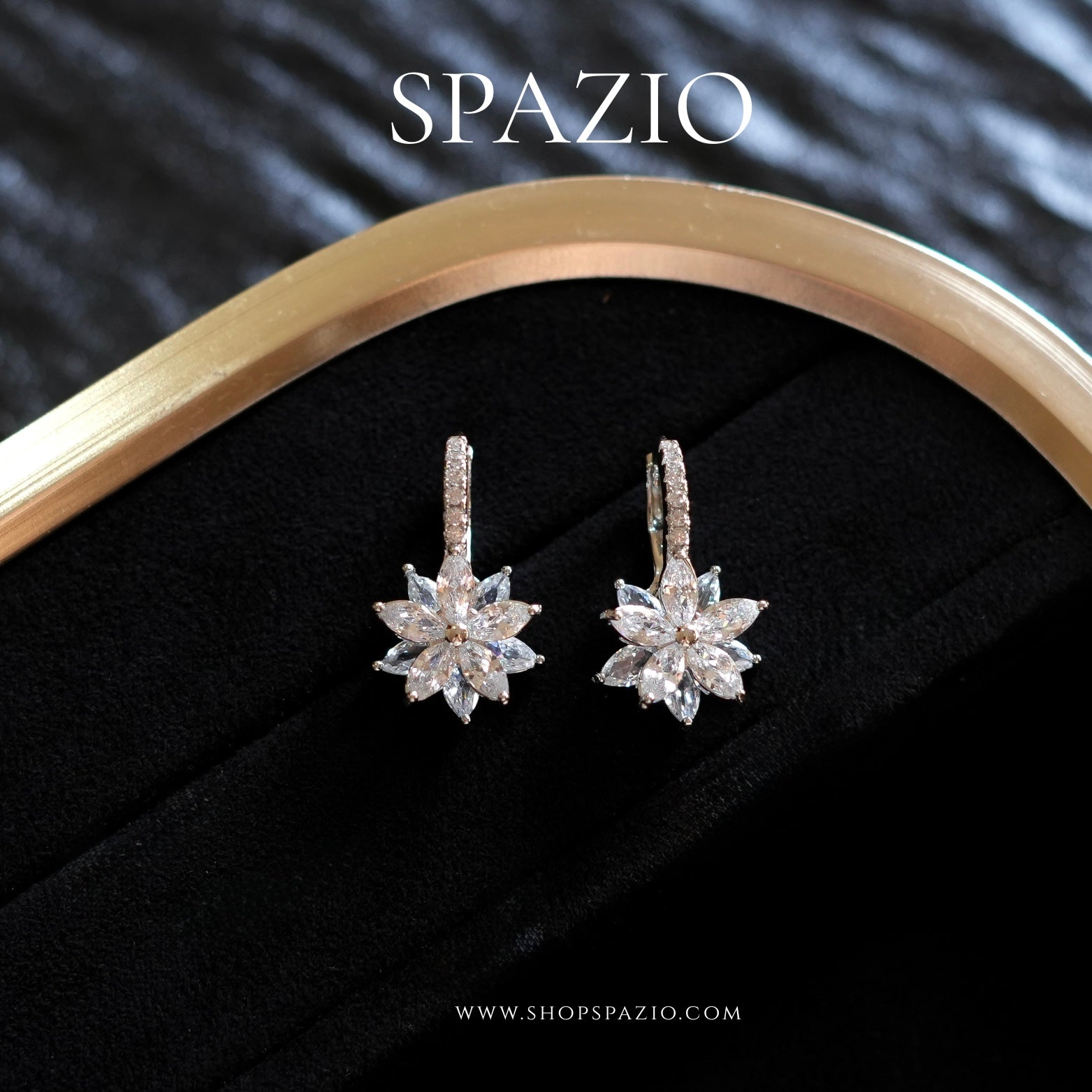 Sunlit Spark Hoops - Silver