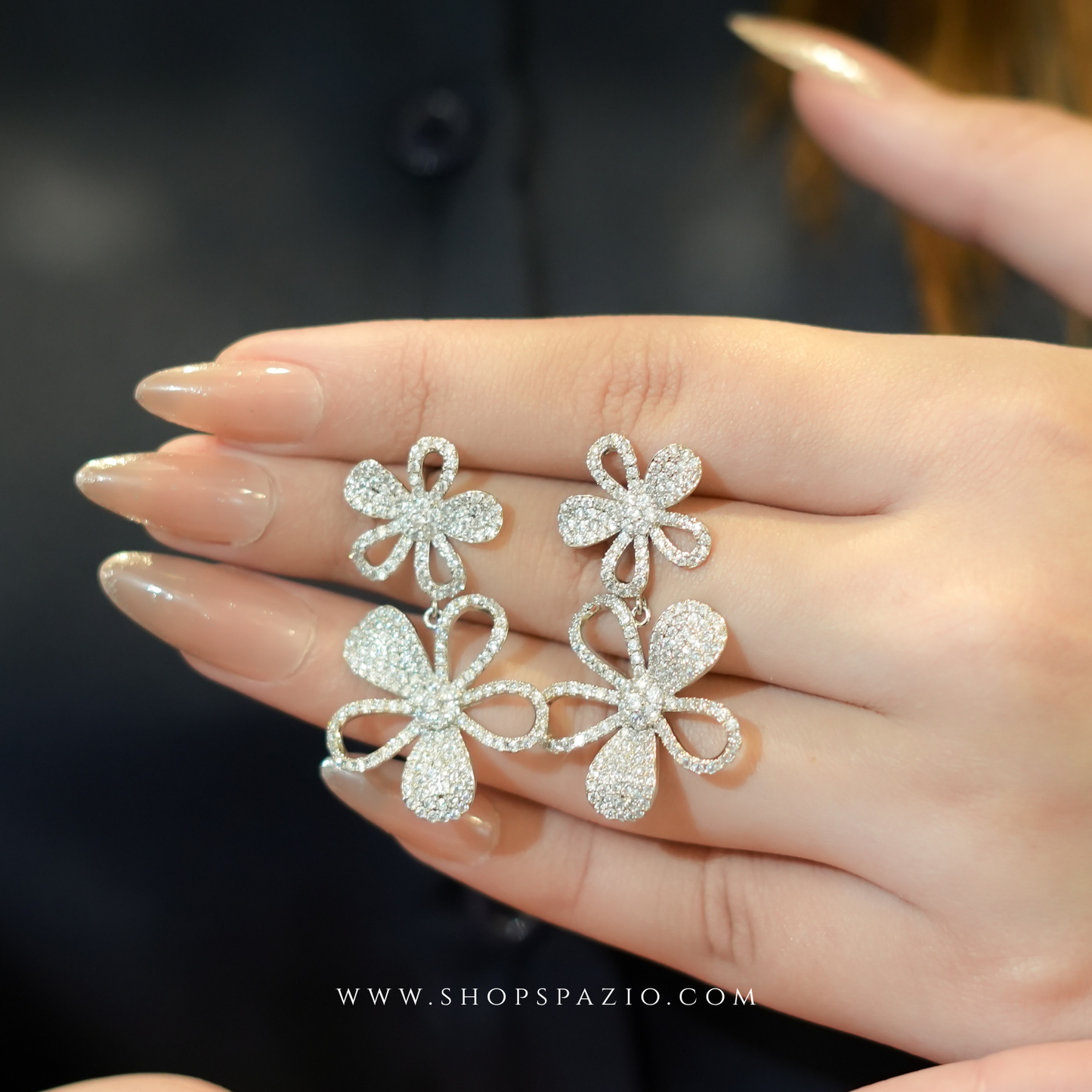 CZ Bloom Earrings