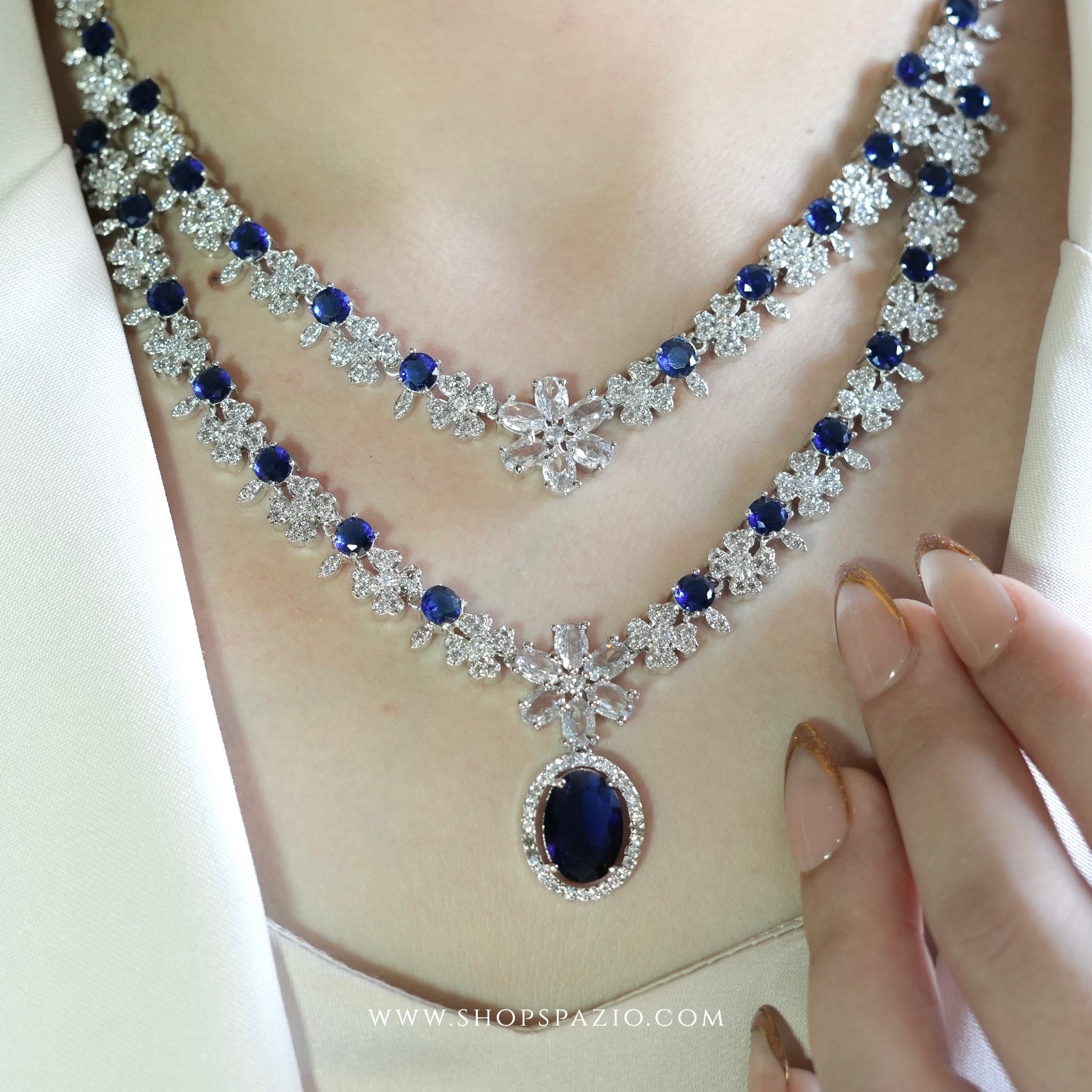CZ Elegance CZ Necklace Set
