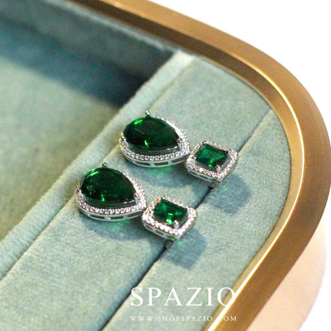 Mystic Emerald Earrings