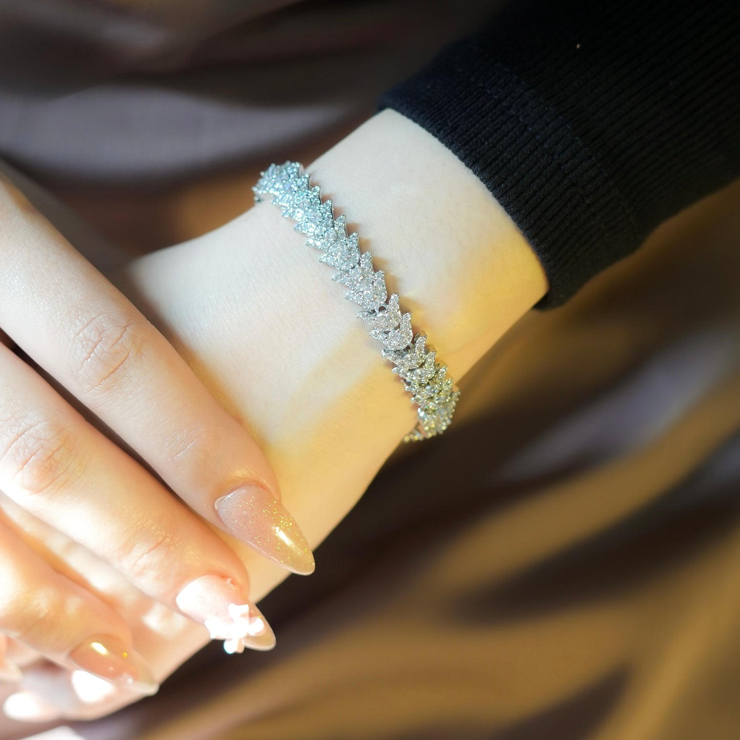 CZ Blossom Bracelet