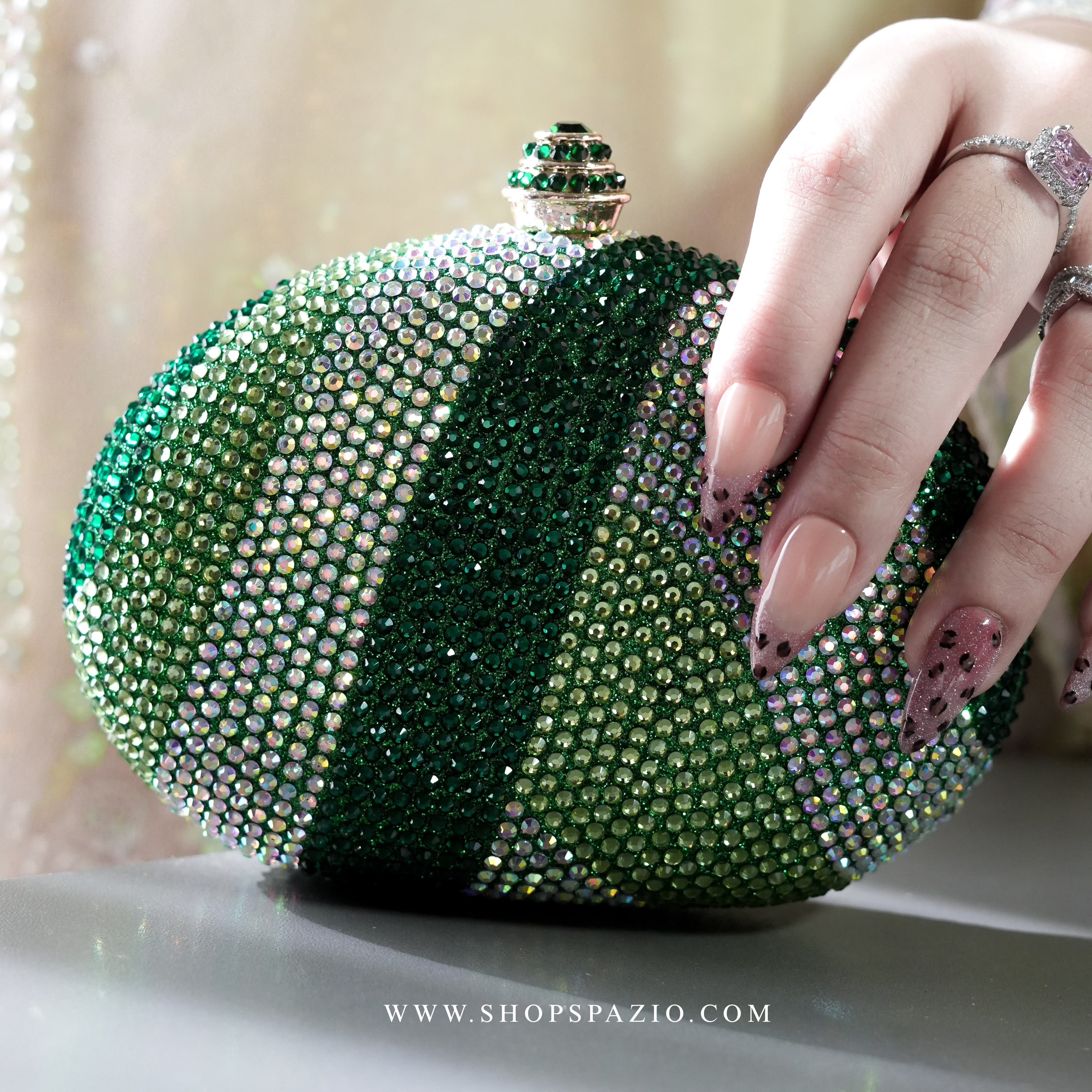 Emerald Aurora Clutch