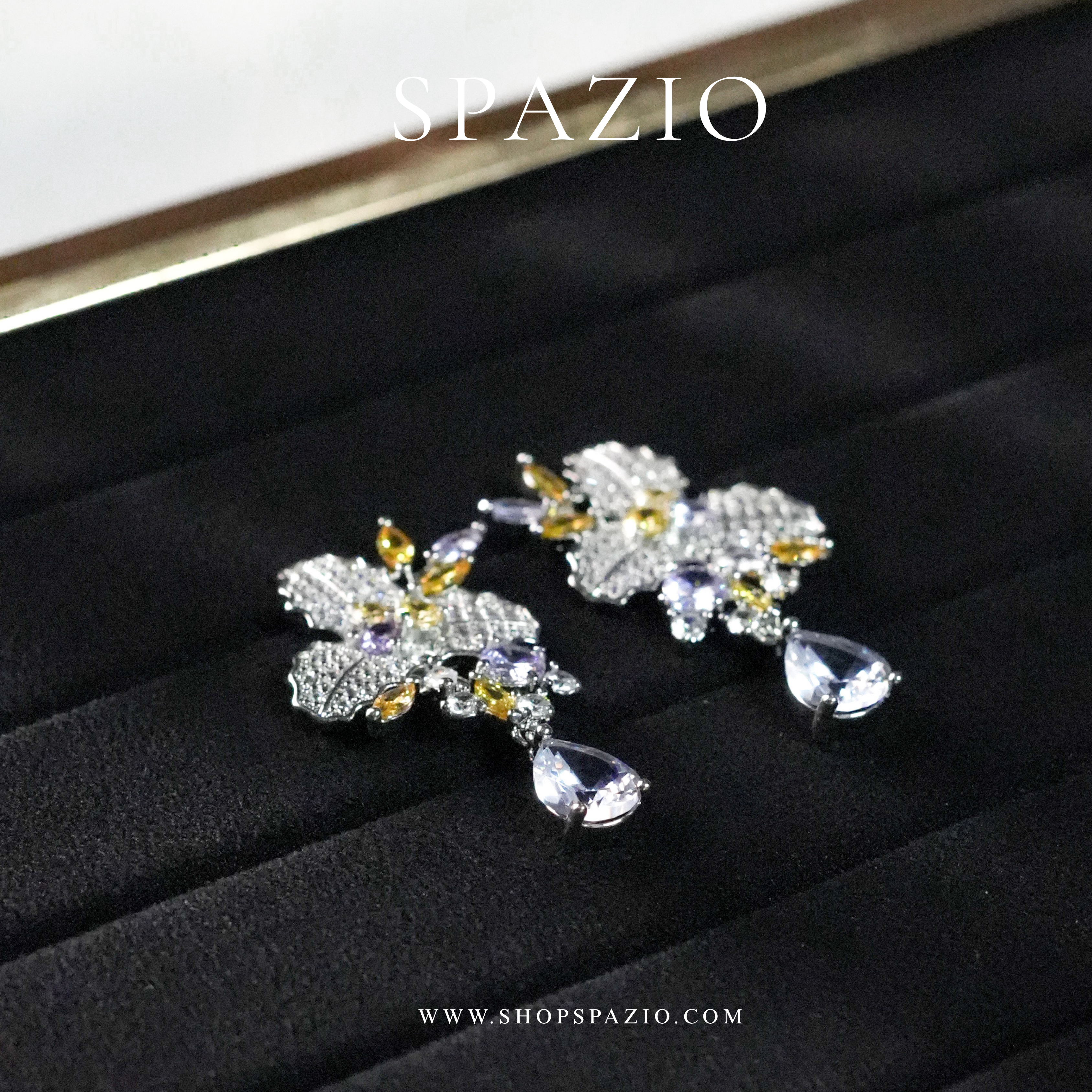 Petal Whisper Earrings - Silver