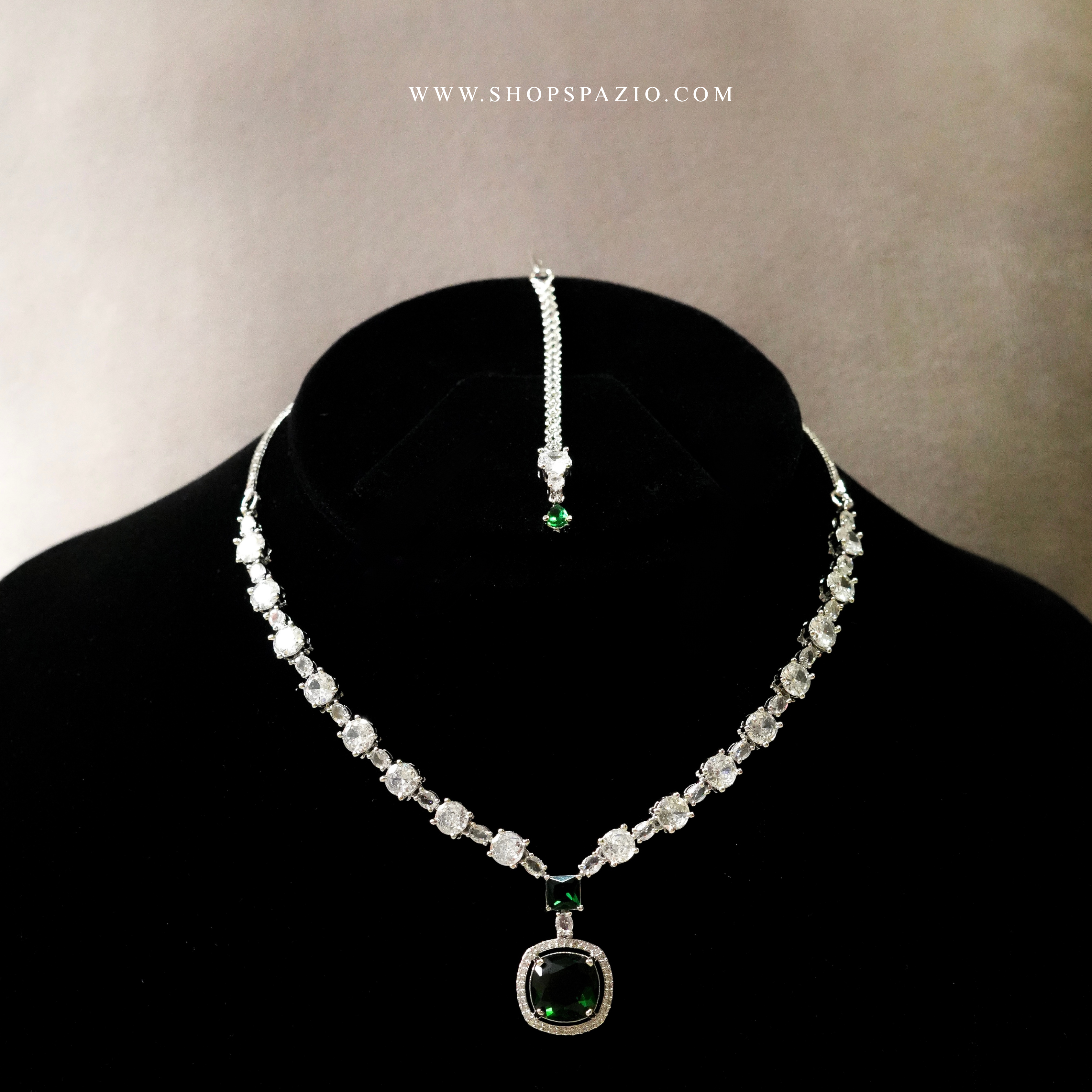 Grace Necklace Set - Green