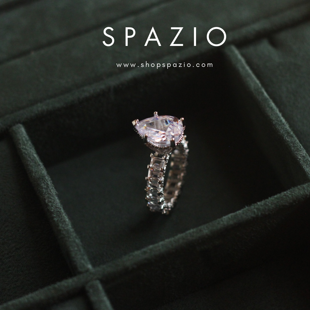 Pear Band Ring