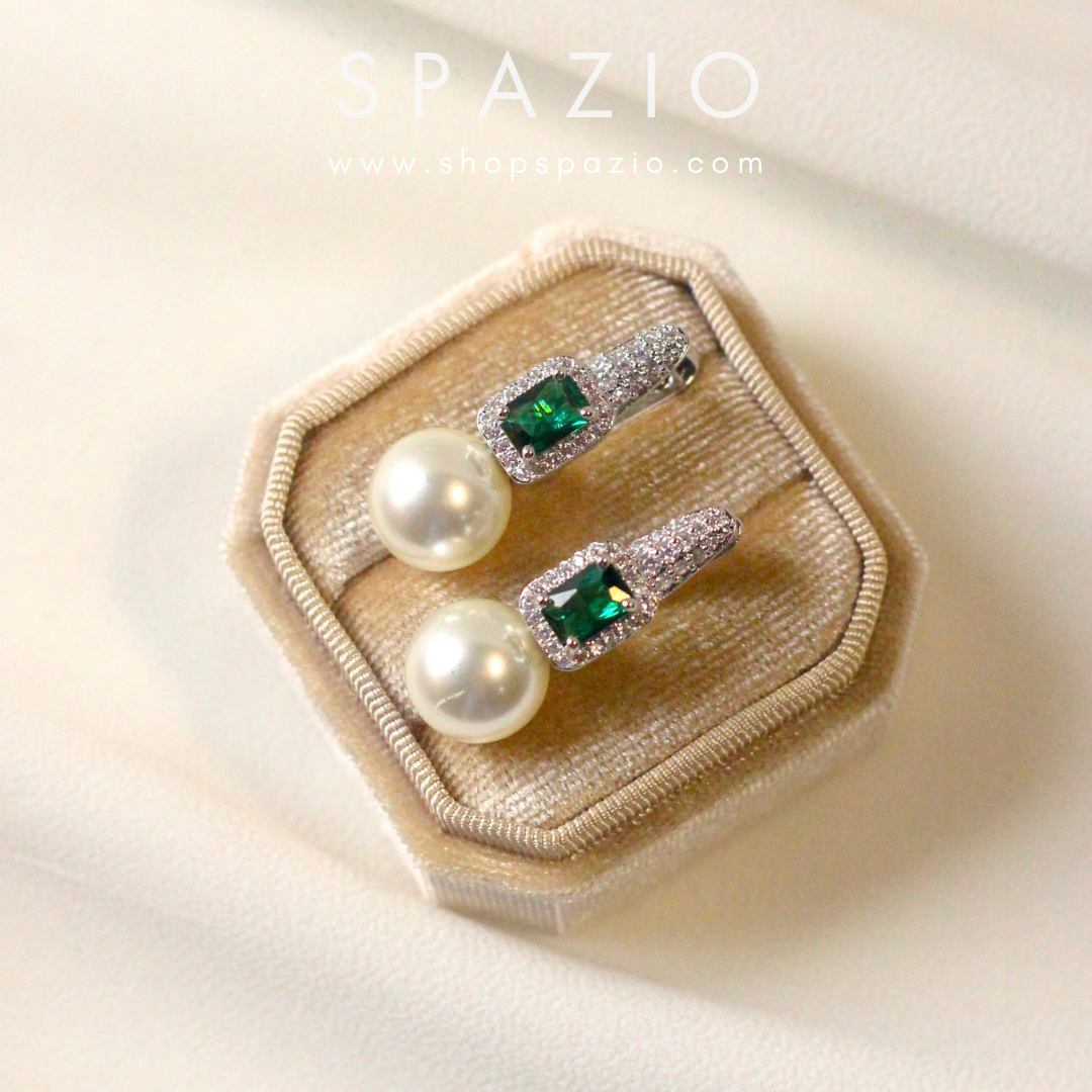 Emerald Luminance Earrings