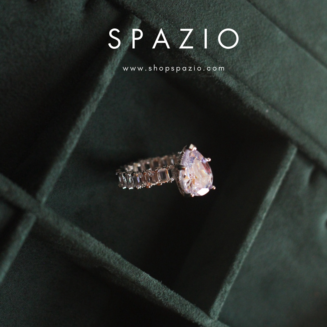 Pear Band Ring
