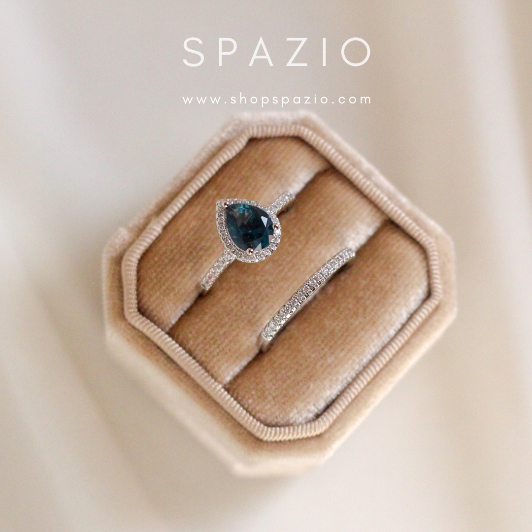 Ocean's Serenade Rings Set