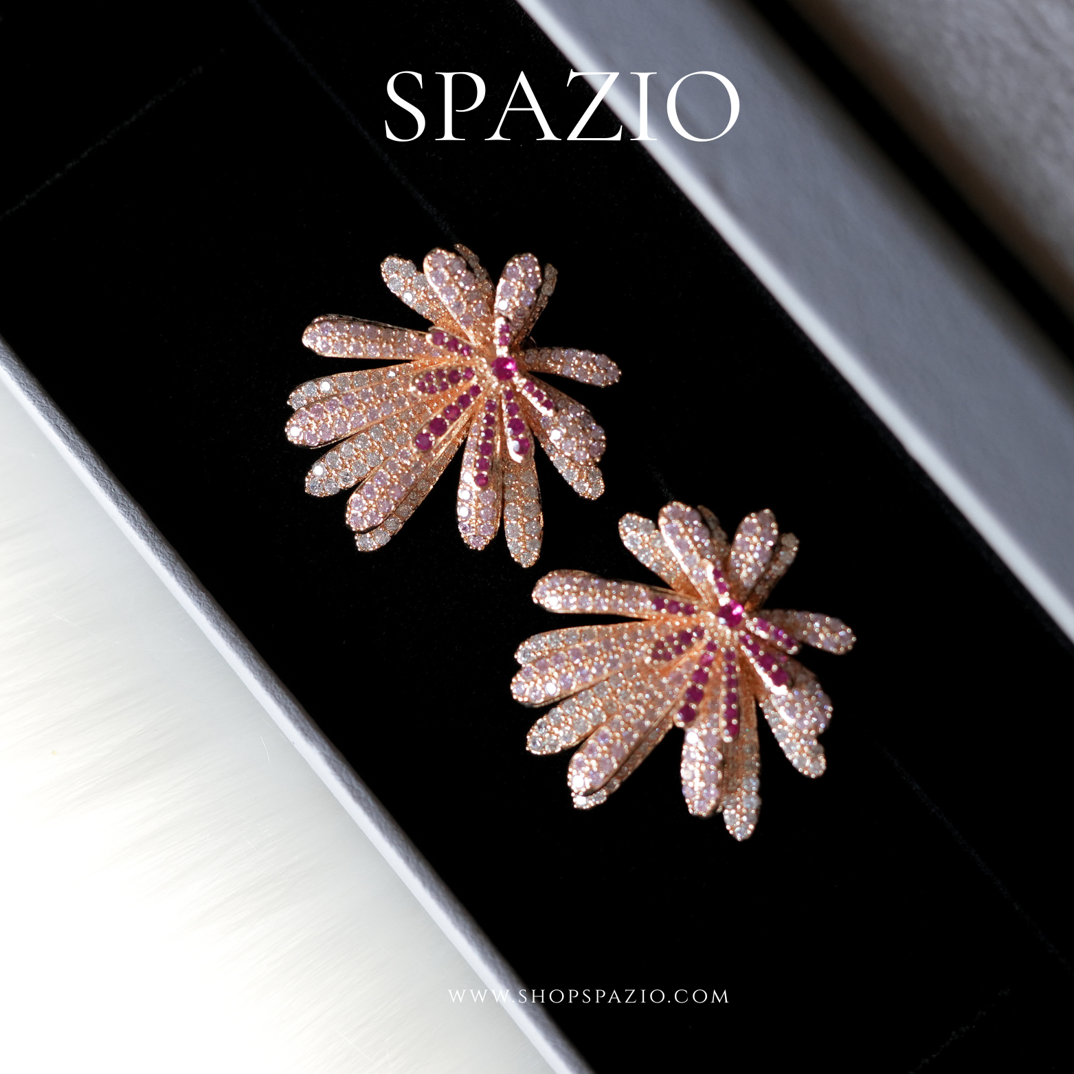 Rosé Radiance Studs