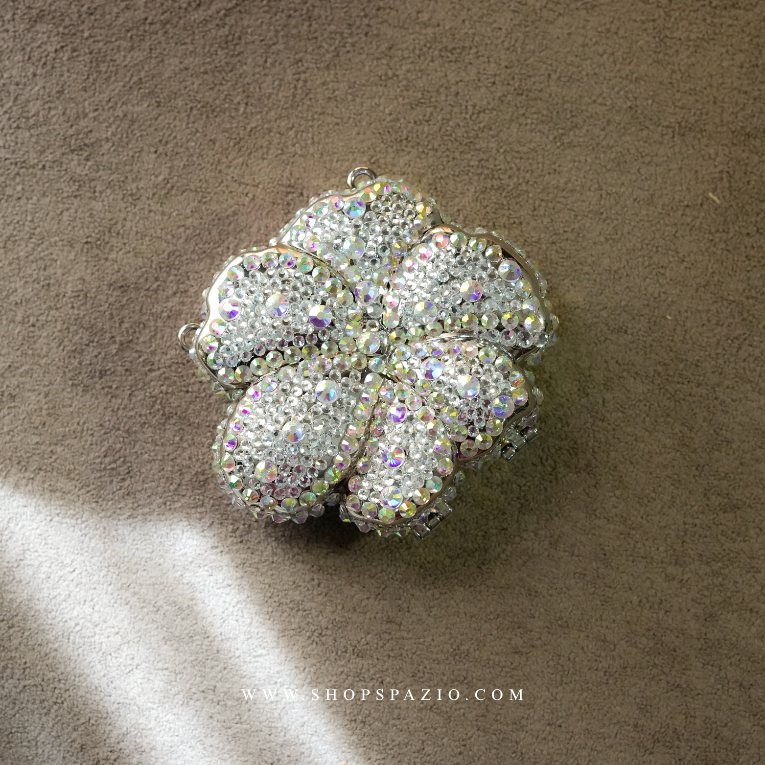 Rhinestone Bloom Clutch