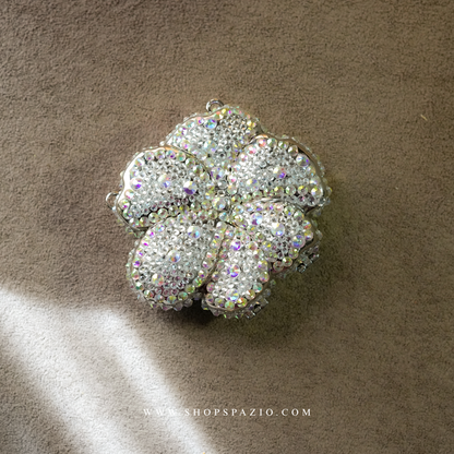 Rhinestone Bloom Clutch