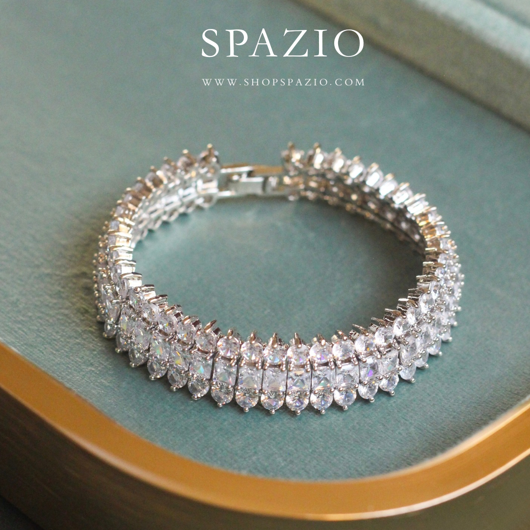 Silver Majesty CZ Bracelet
