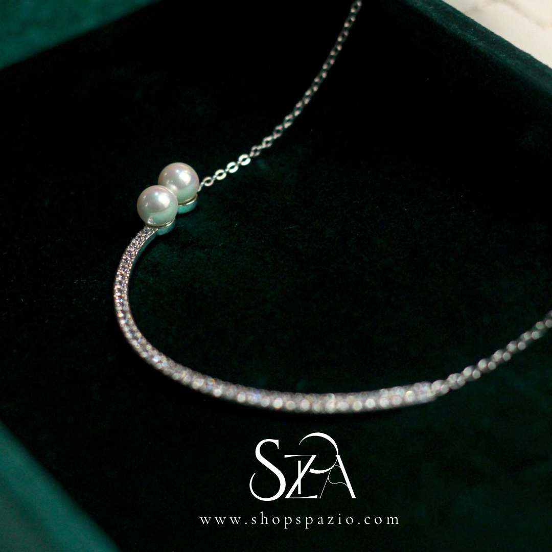 Moonlit Pearl Necklace