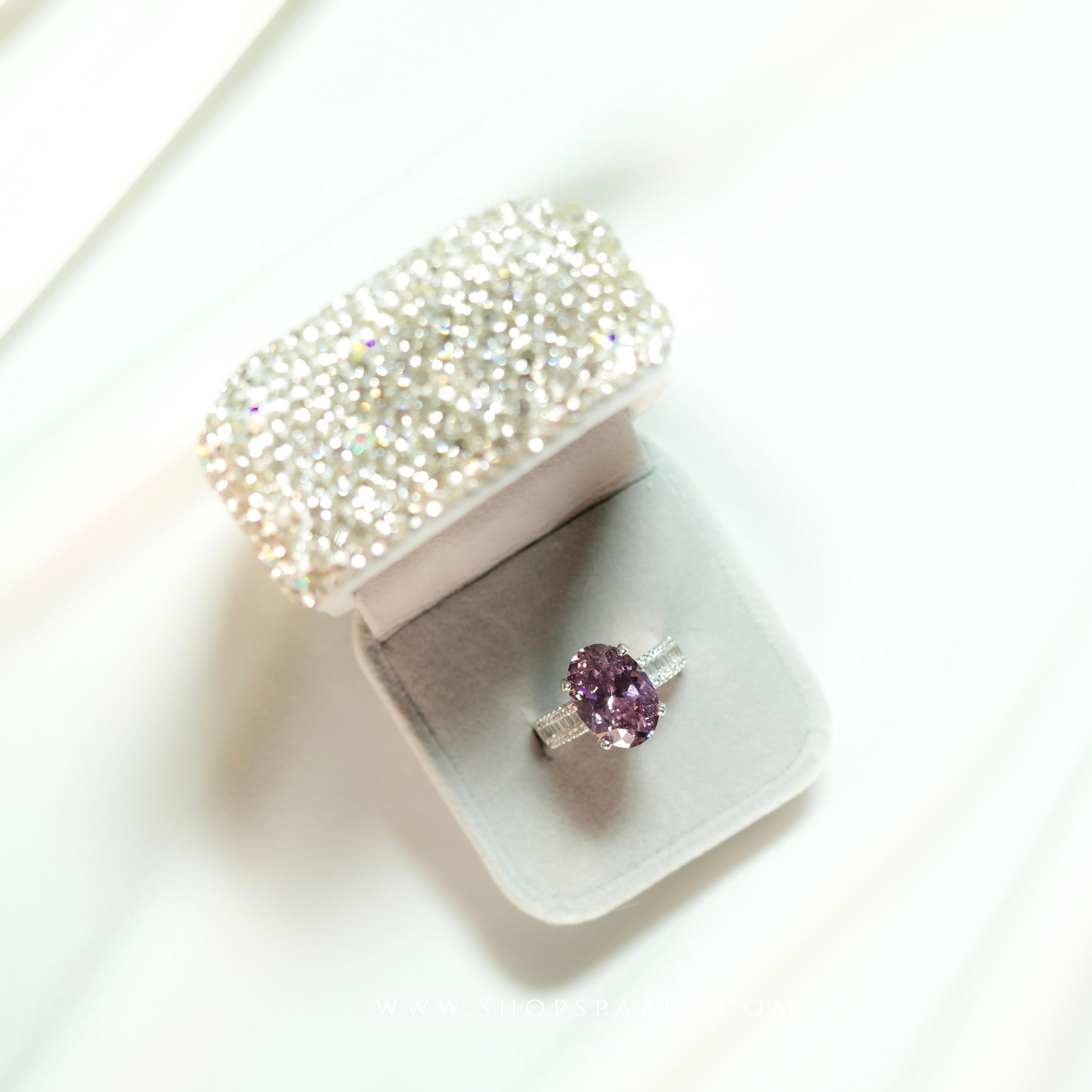Amethyst Oval Solitaire Ring