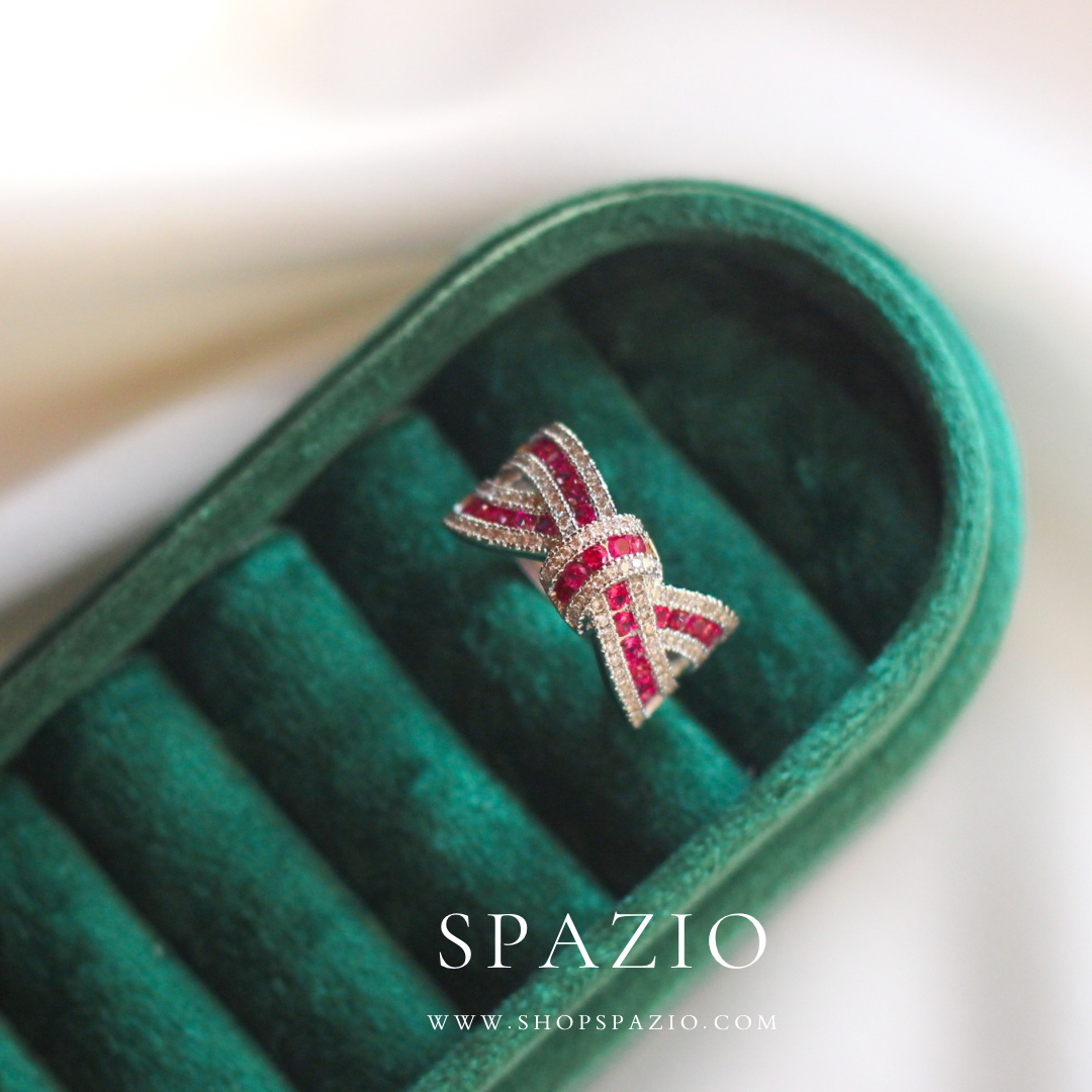 Blush Bloom Bowknot Ring
