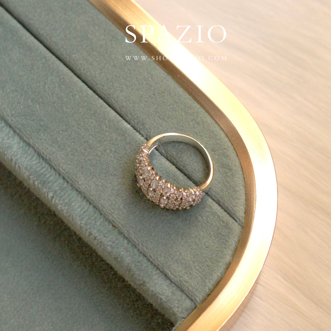 Crest CZ Ring