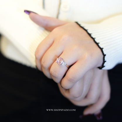 Blush Trinity Ring - Adjustable