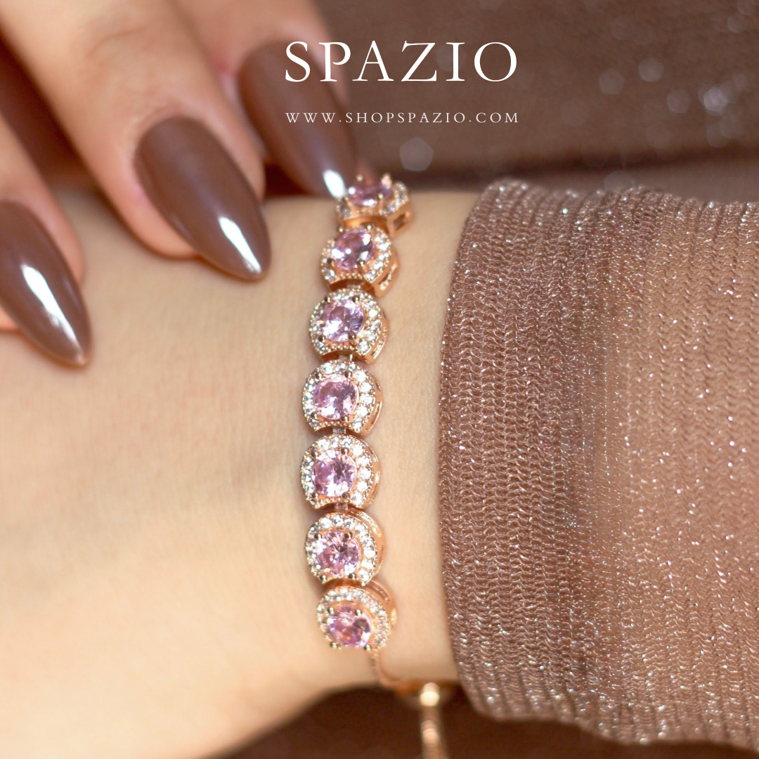 Rosé Radiance Bracelet - Adjustable