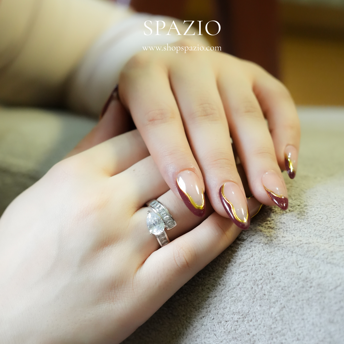 Twisted Pear Ring