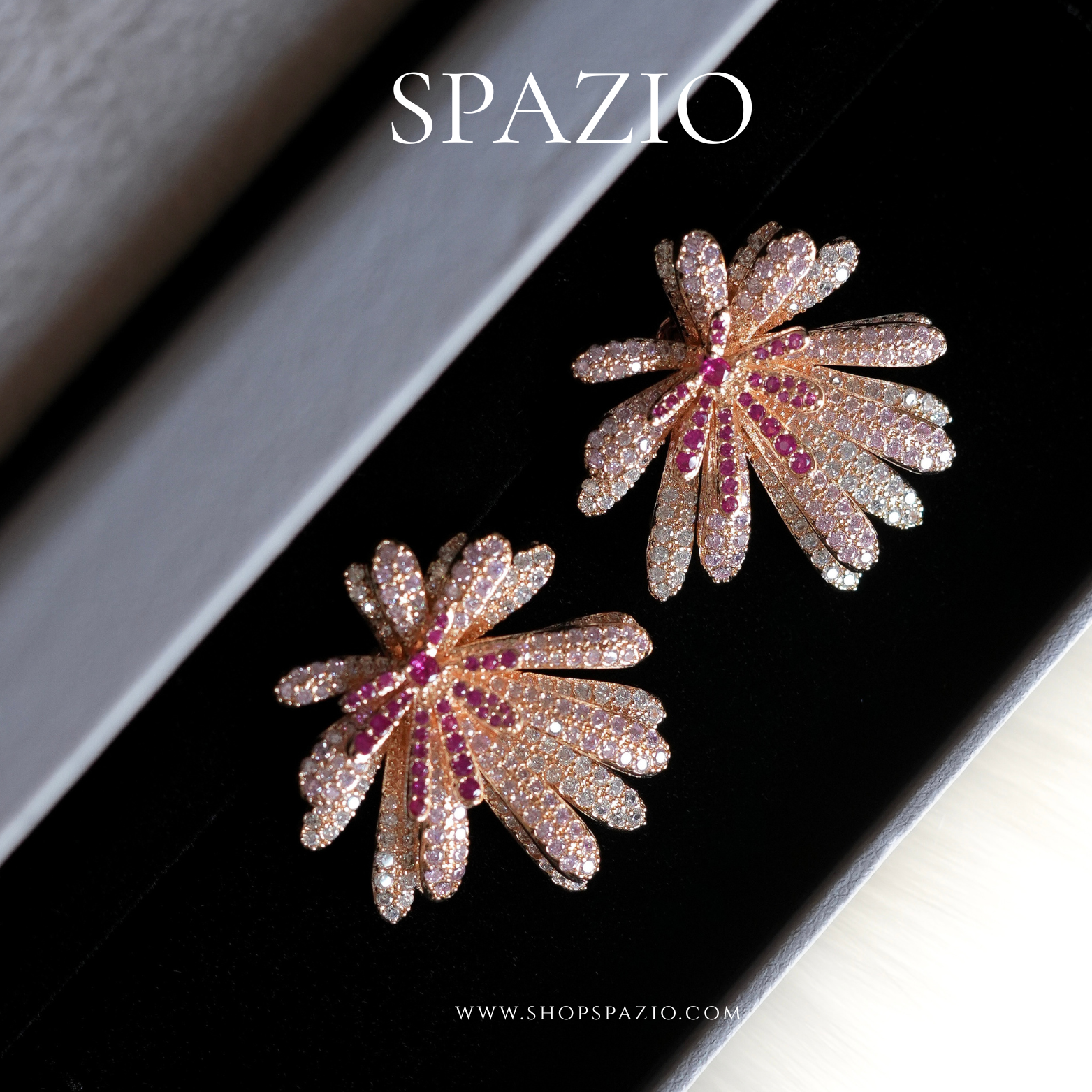 Rosé Radiance Studs