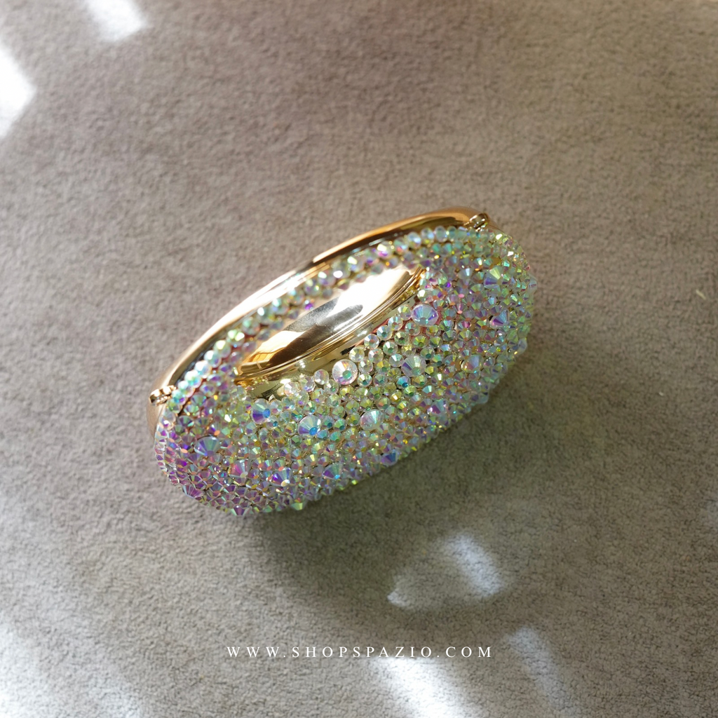 Crystal Halo Bag - Dull Gold