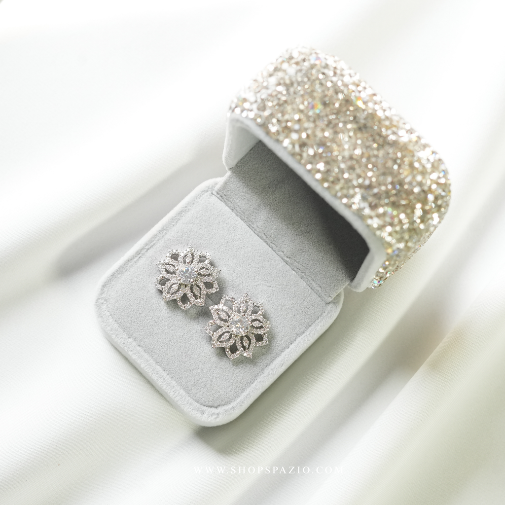Celeste Bloom Studs -  Silver