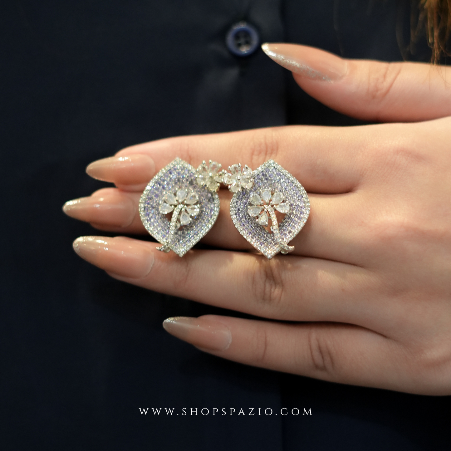 Aurora Studs - Purple