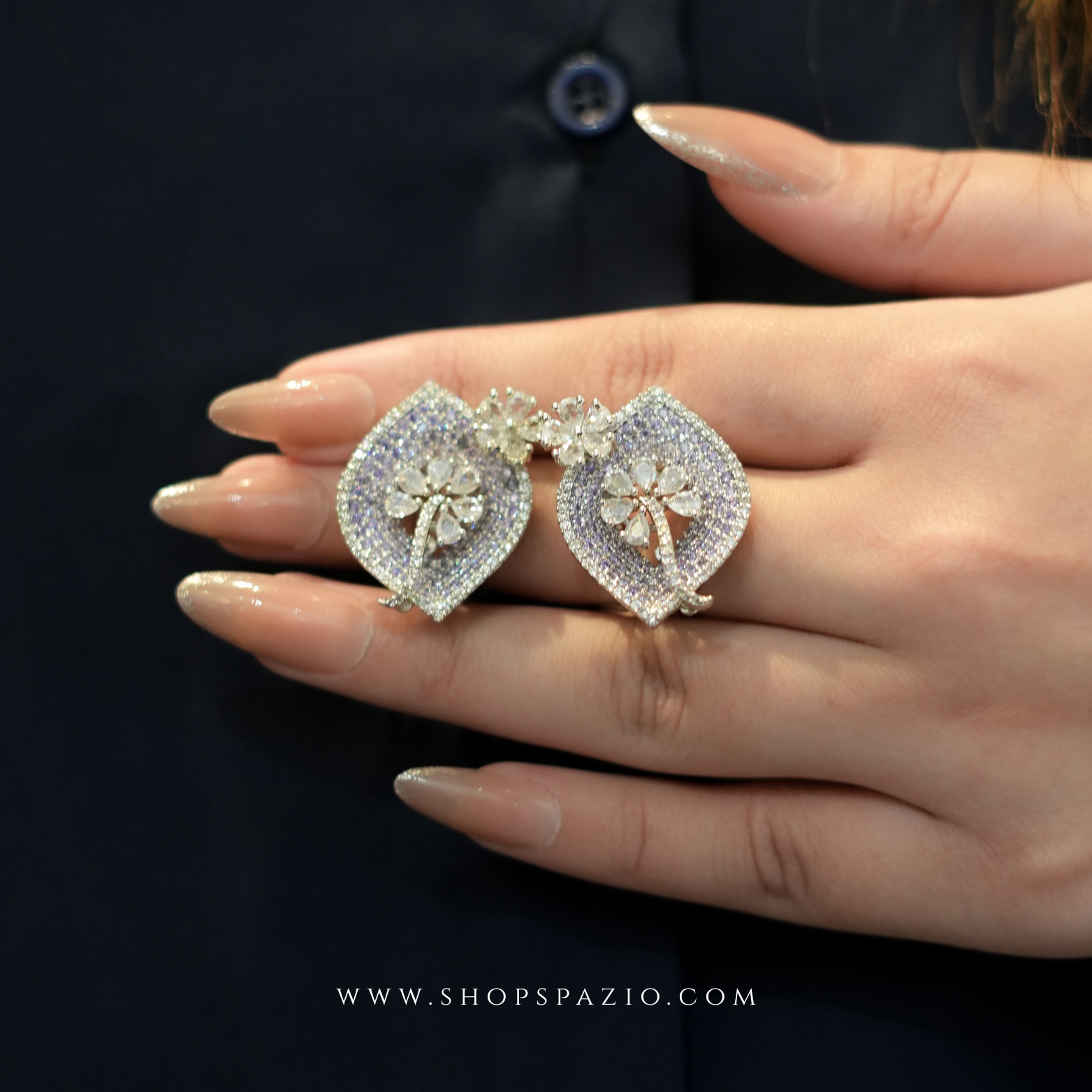Aurora Studs - Purple