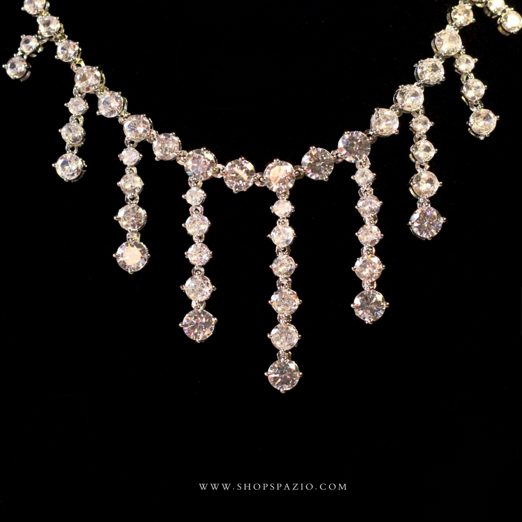 CZ Aurora Royale Necklace Set