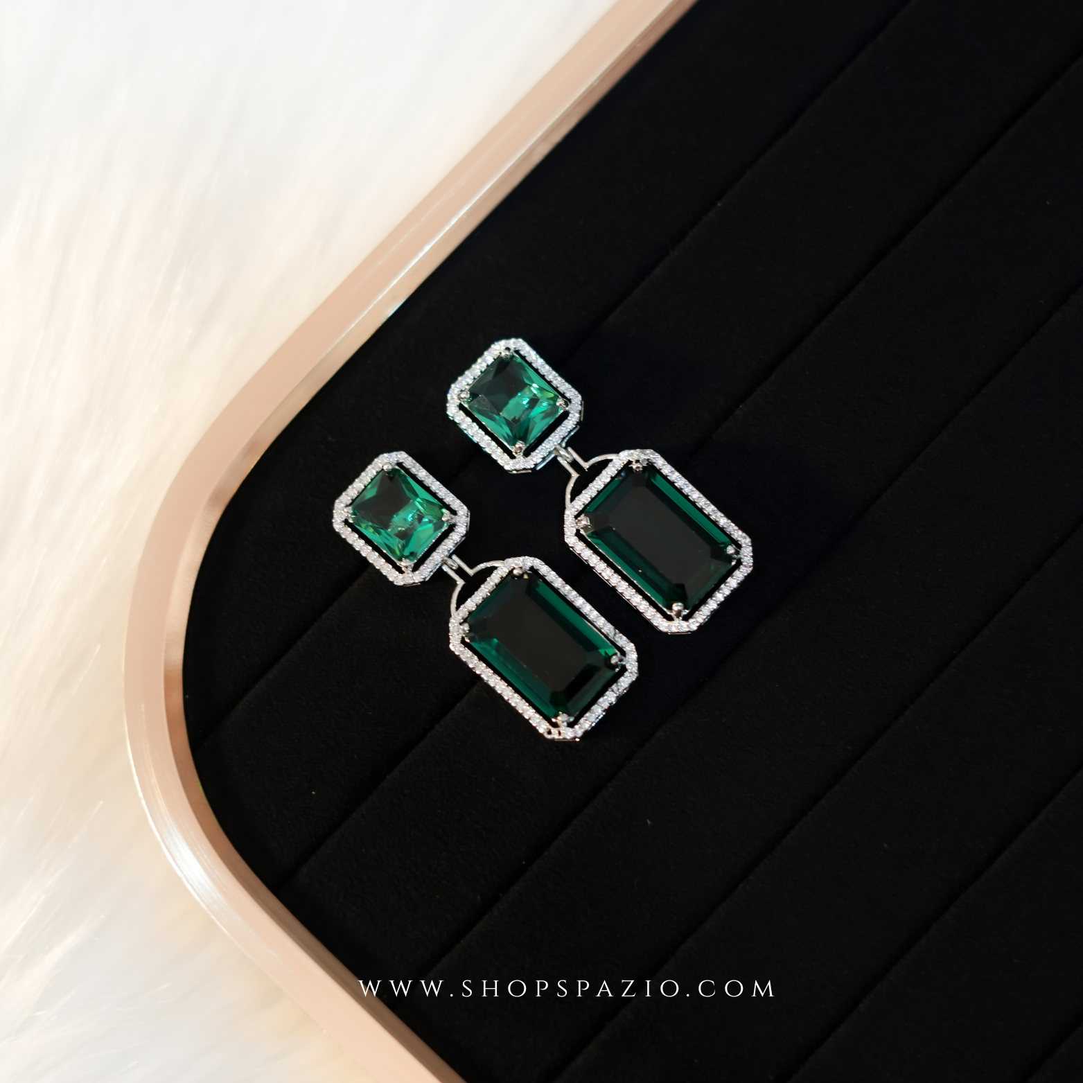 Prisma Duet Earrings - Green