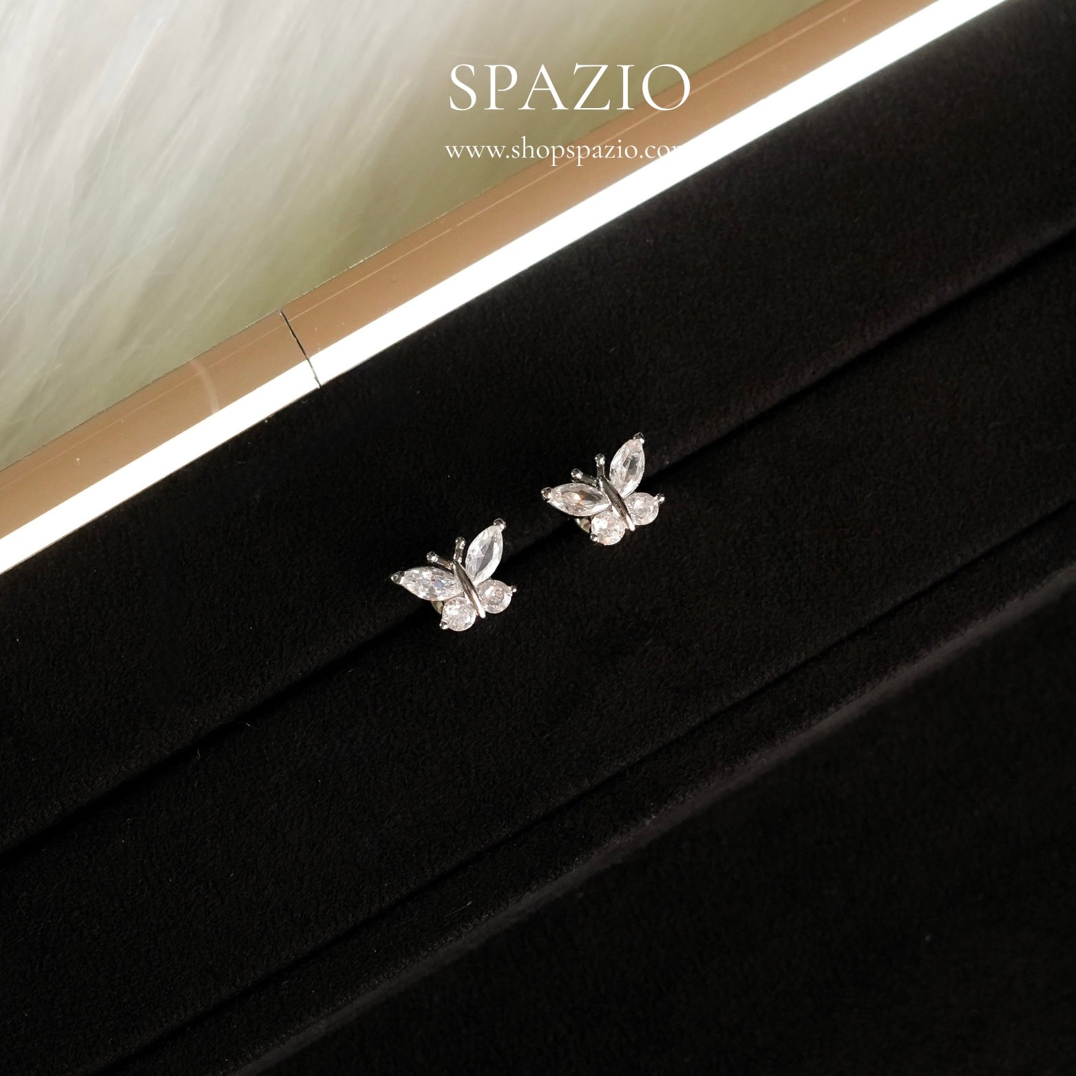 Mini Butterfly Studs - Silver