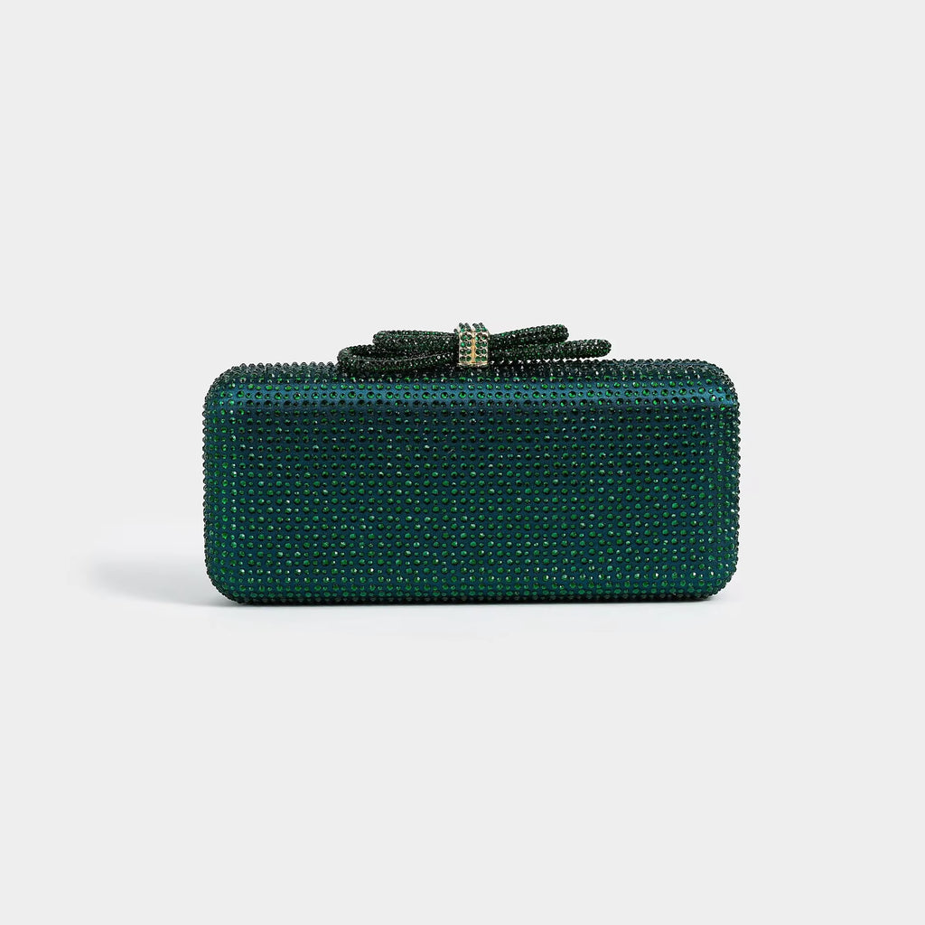 Royale Bow Clutch - Green