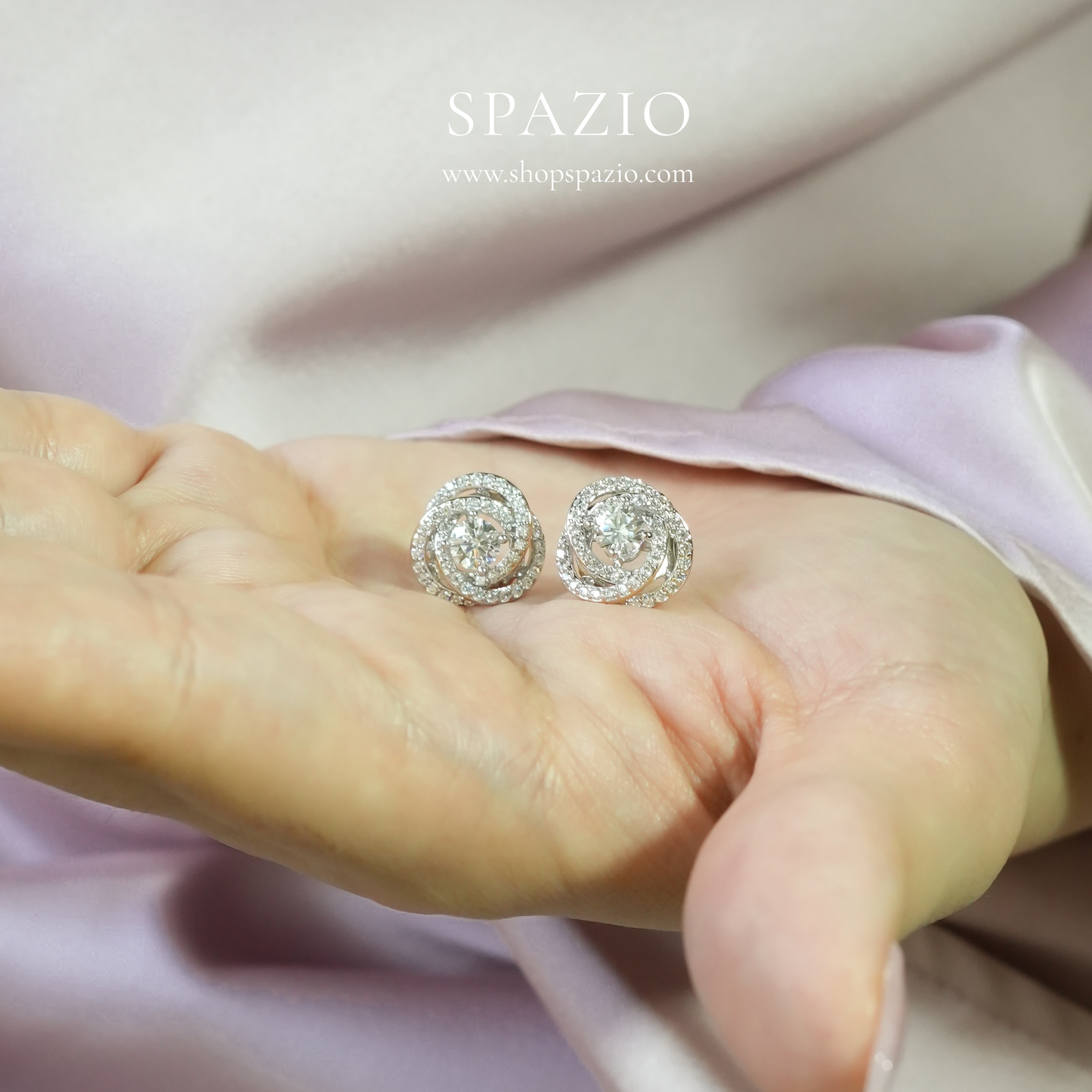 Silver Spark Studs