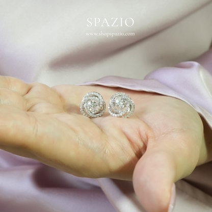 Silver Spark Studs