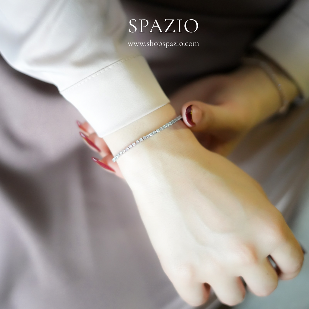 CZ Tennis Bracelet - Silver