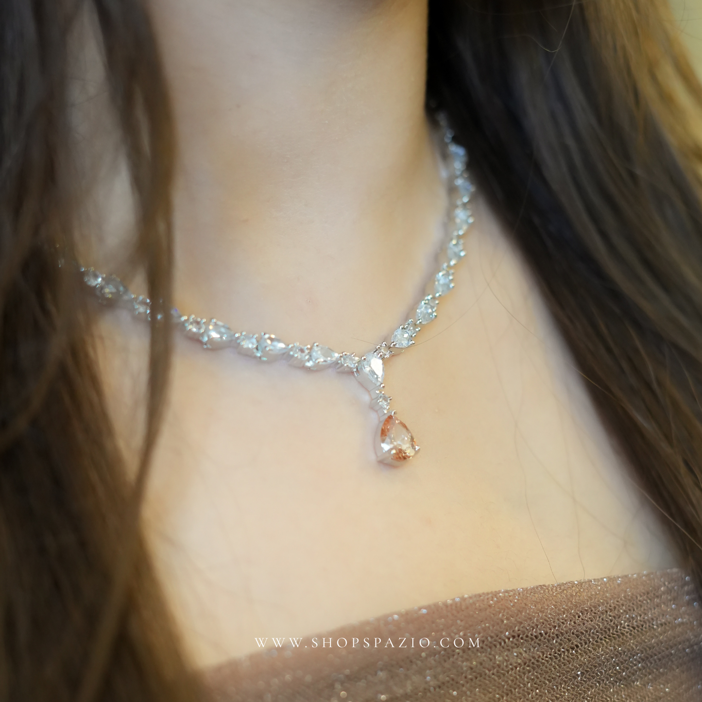 Blush Teardrop Elegance Set