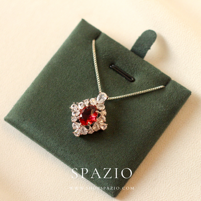 Classic Red CZ Pendant