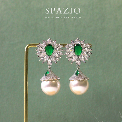 Emerald Green CZ Luxe Earrings