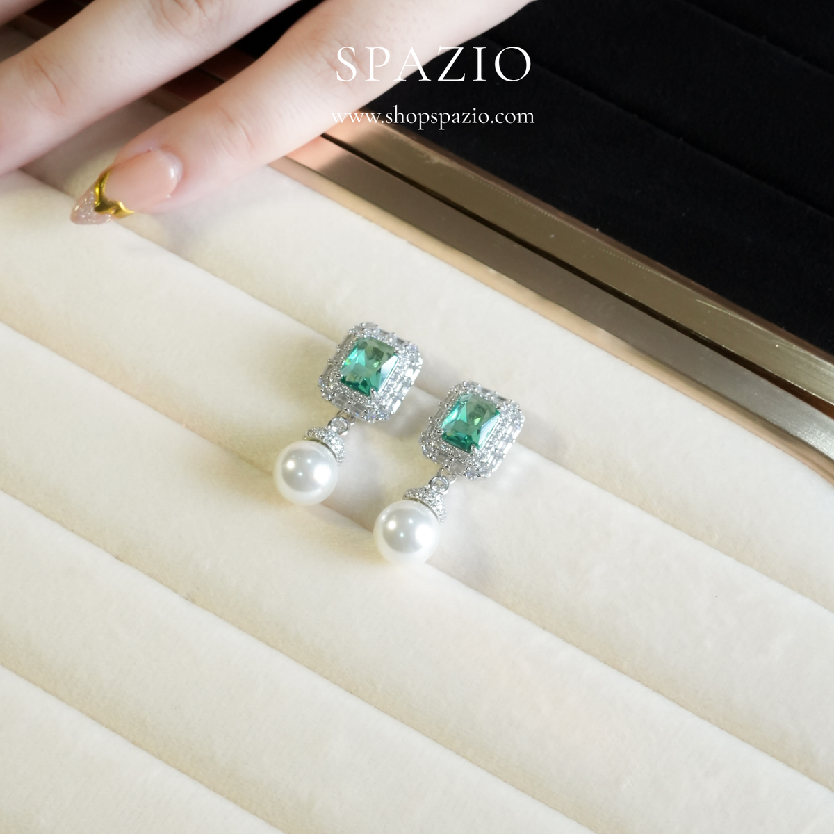 Teal Pearl Drops