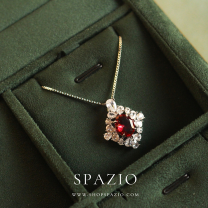 Classic Red CZ Pendant