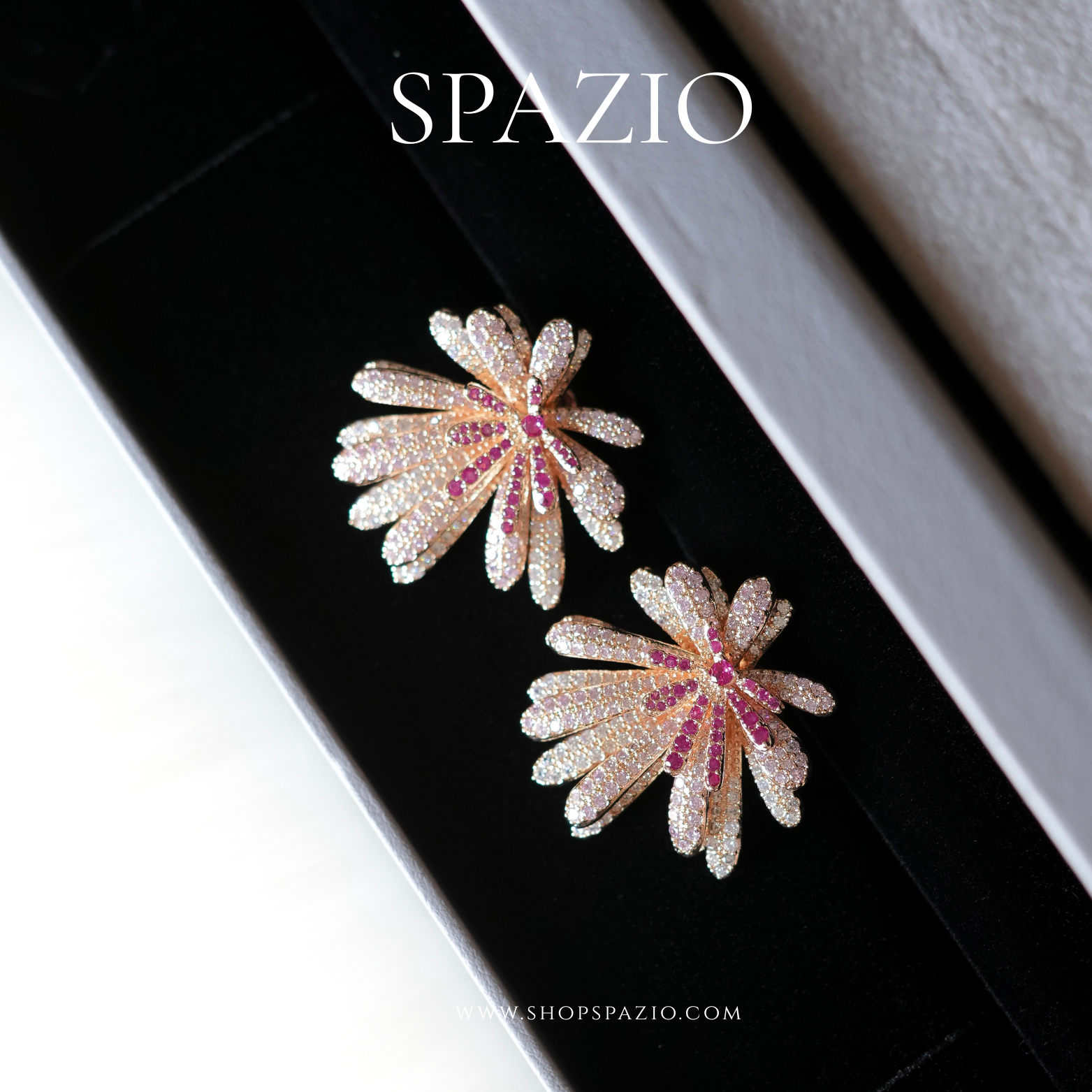 Rosé Radiance Studs