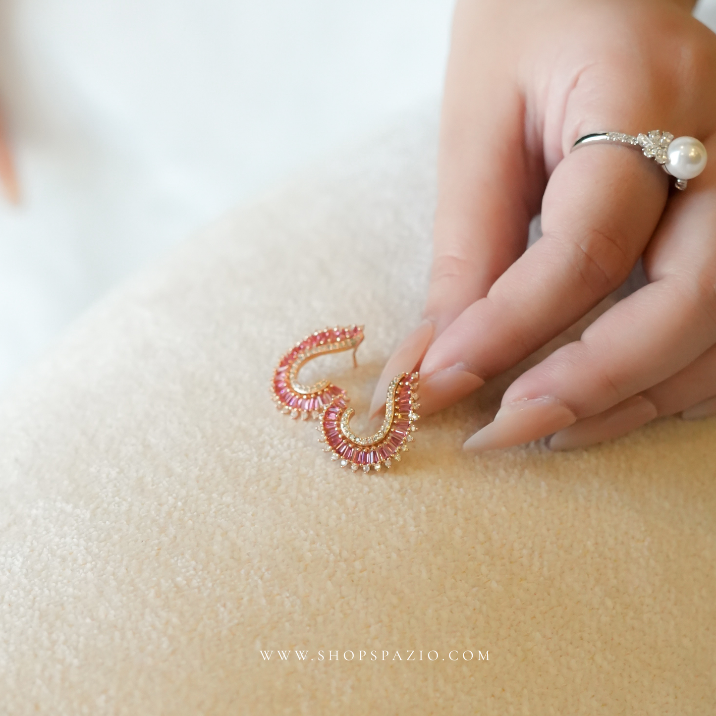 Blush Gold Studs