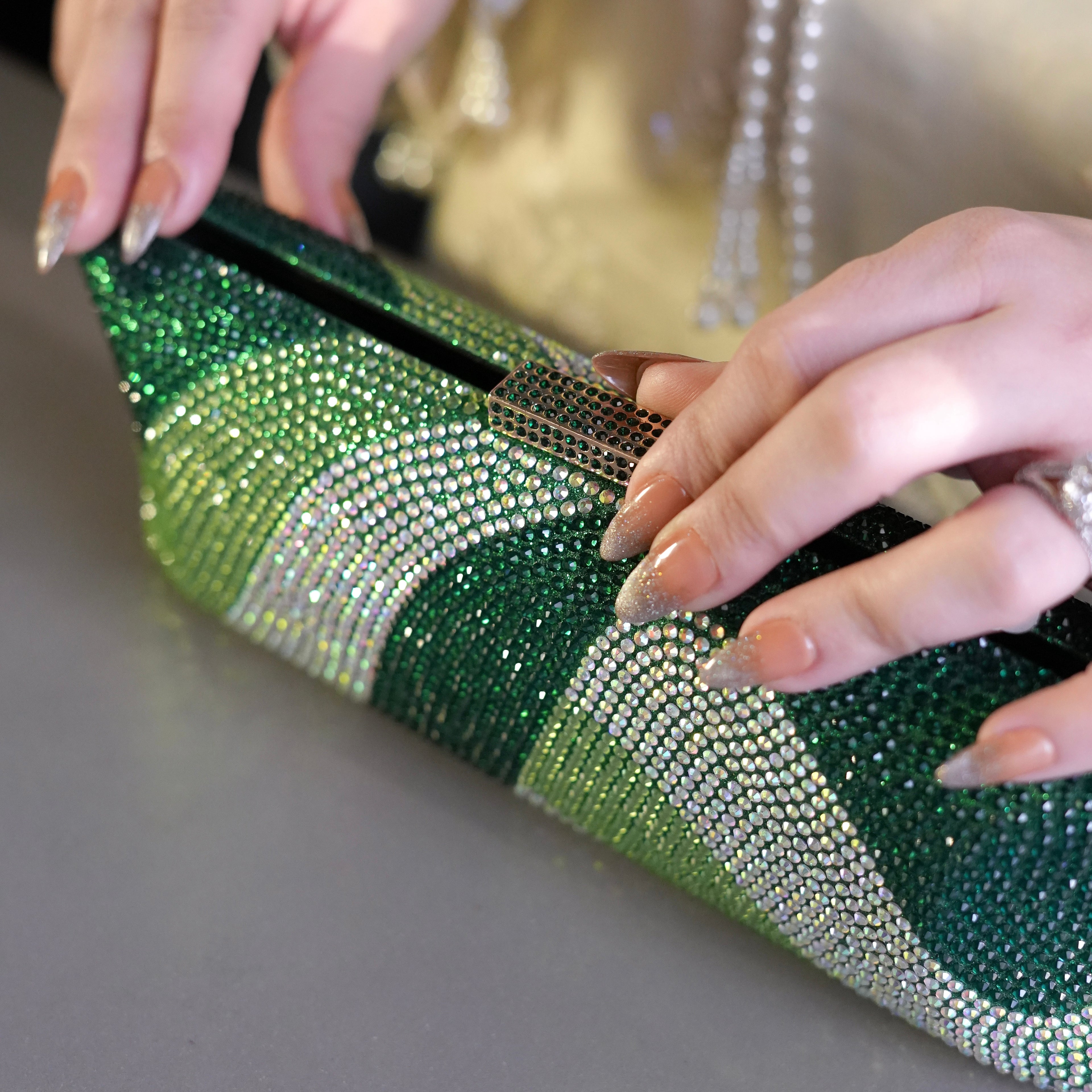 Midnight Clutch - Green