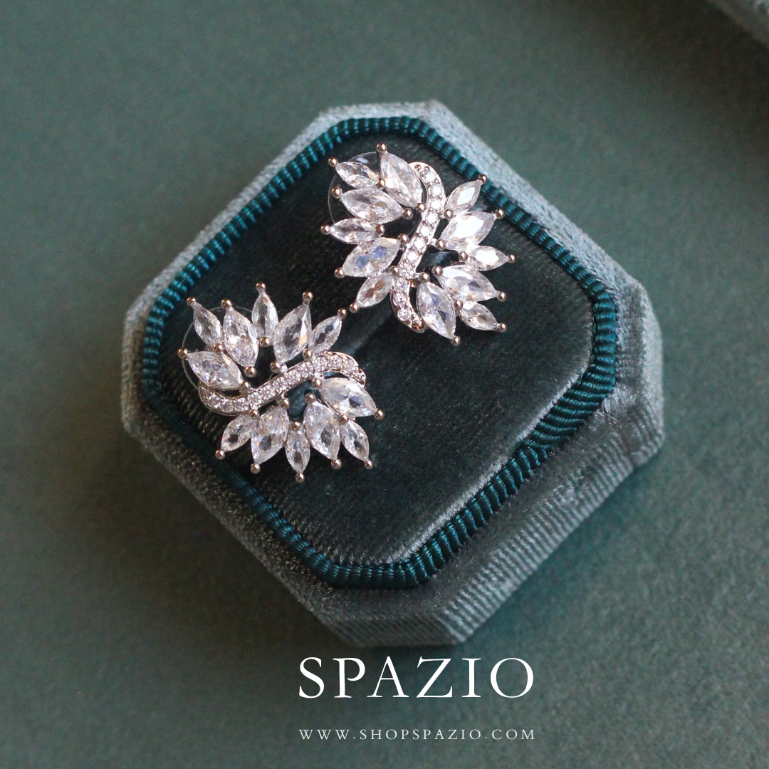 Lustrous Ice Studs