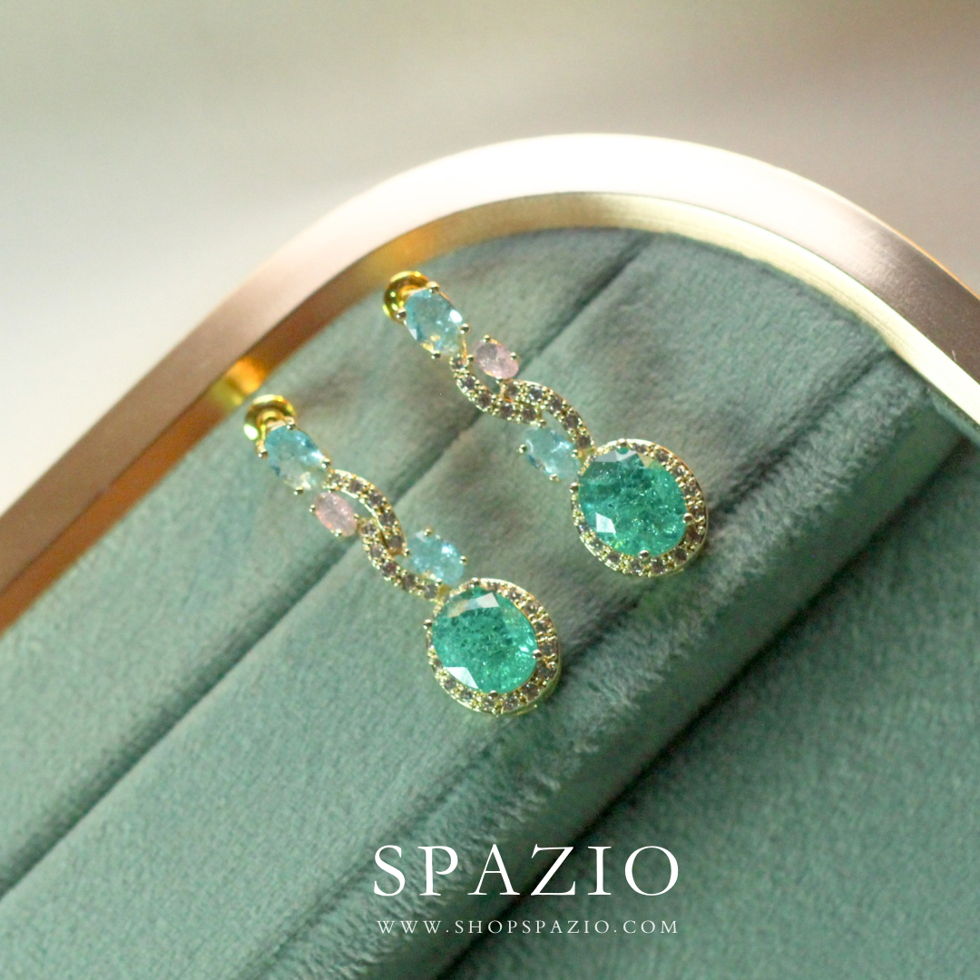 Golden Dusk Drop Earrings