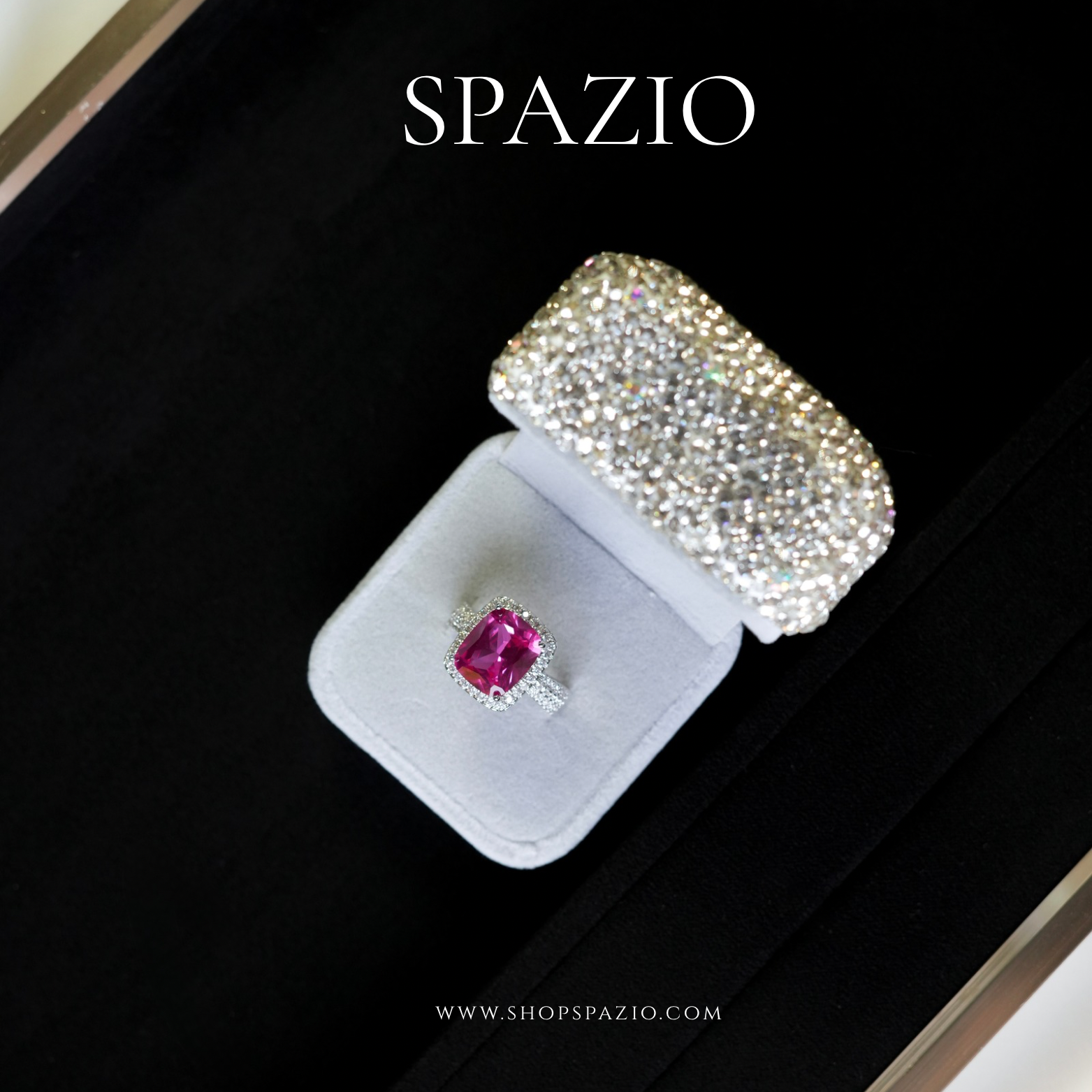 Ruby Radiance Ring - Adjustable