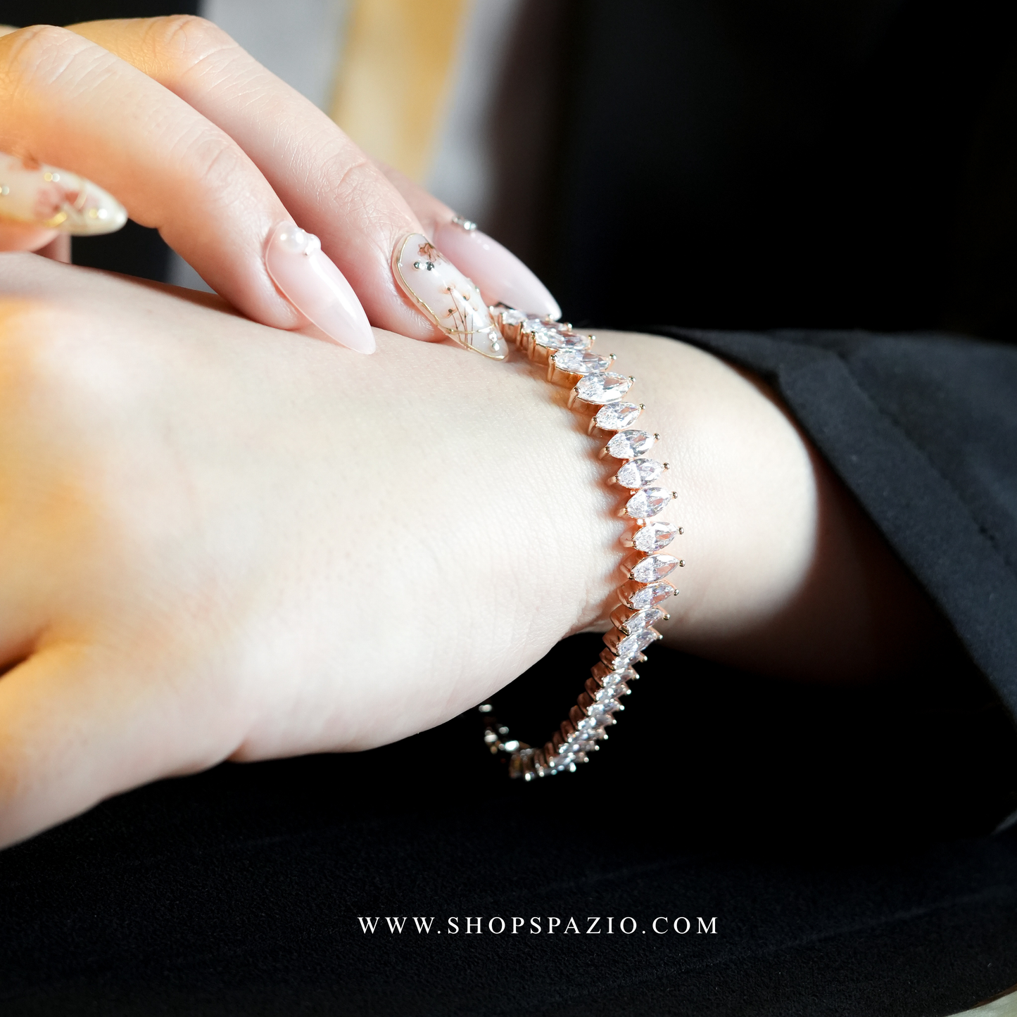 CZ Leaflet Bracelet